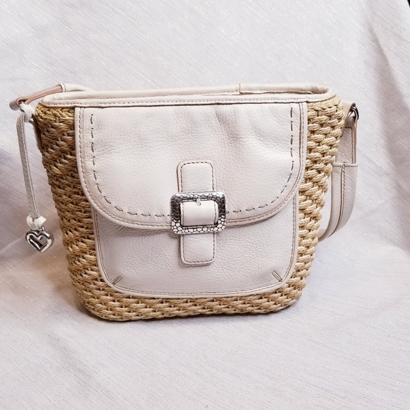 Brighton Handbags - Brighton Colby  woven leather straps shoulder bag